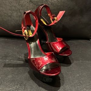 Wild pair sexy cherry red high heel